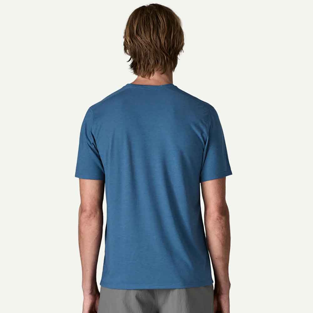 Patagonia Cap Cool Trail Shirt Stratapeaks Aquatic Blue