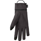 A single dark gray textured glove with black fingertips and thumb, shown against a plain white background. A small black brand tag is visible on the cuff.