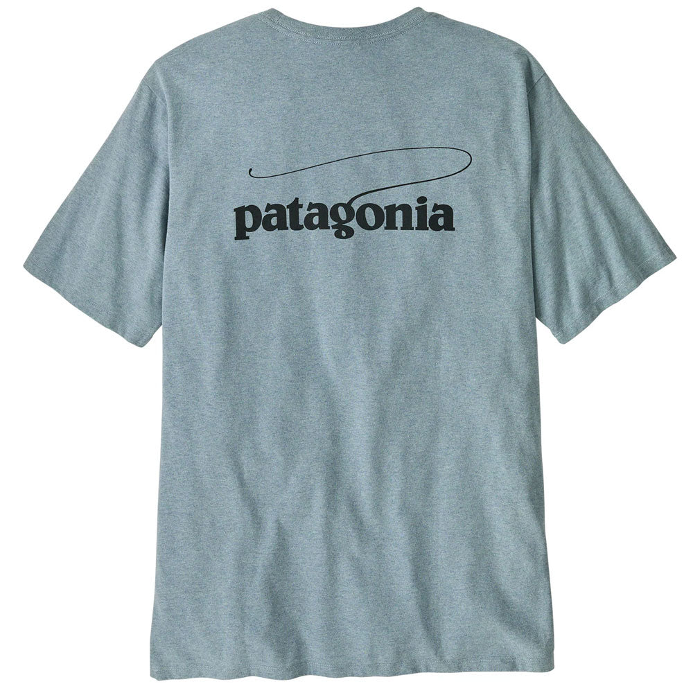 Patagonia Casting Logo Responsibili Tee - Thermal Blue