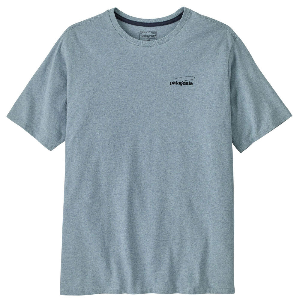 Patagonia Casting Logo Responsibili Tee - Thermal Blue