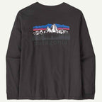 Patagonia Fitz Roy Foothills Longsleeve T Shirt Ink Black