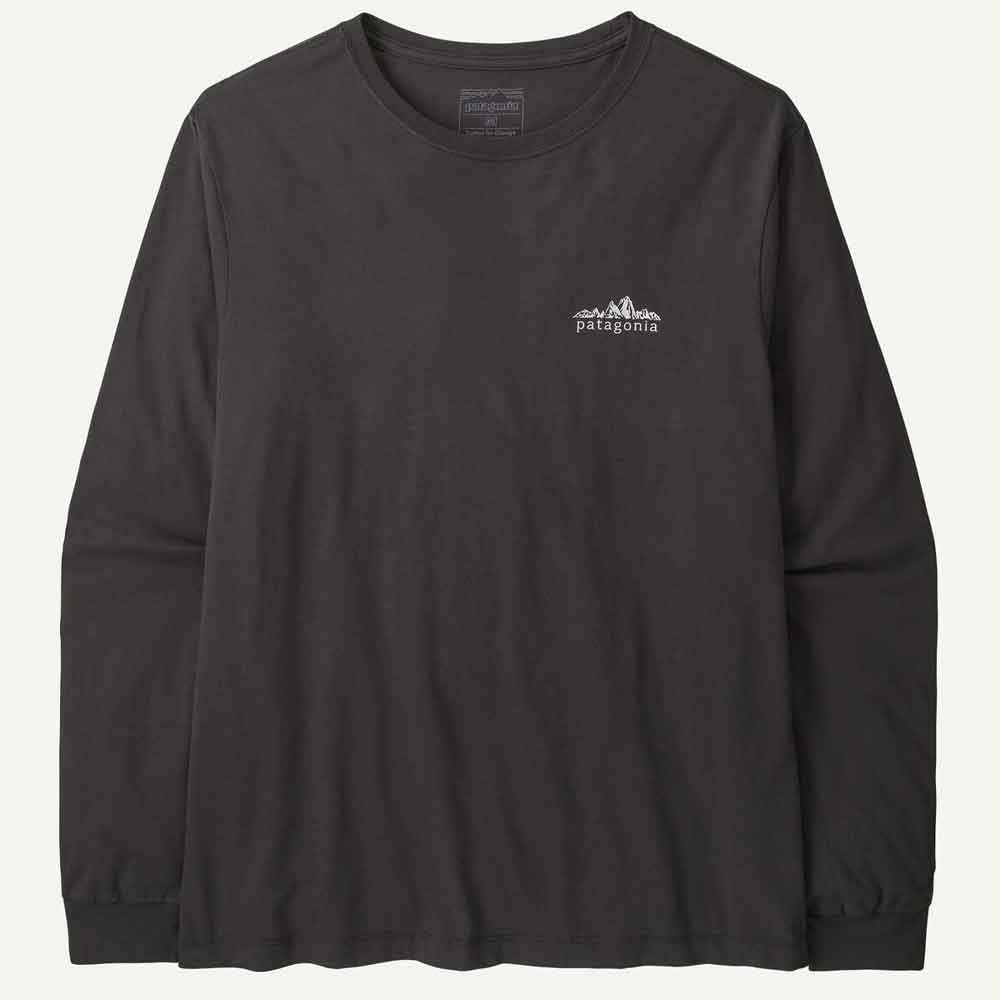 Patagonia Fitz Roy Foothills Longsleeve T Shirt Ink Black