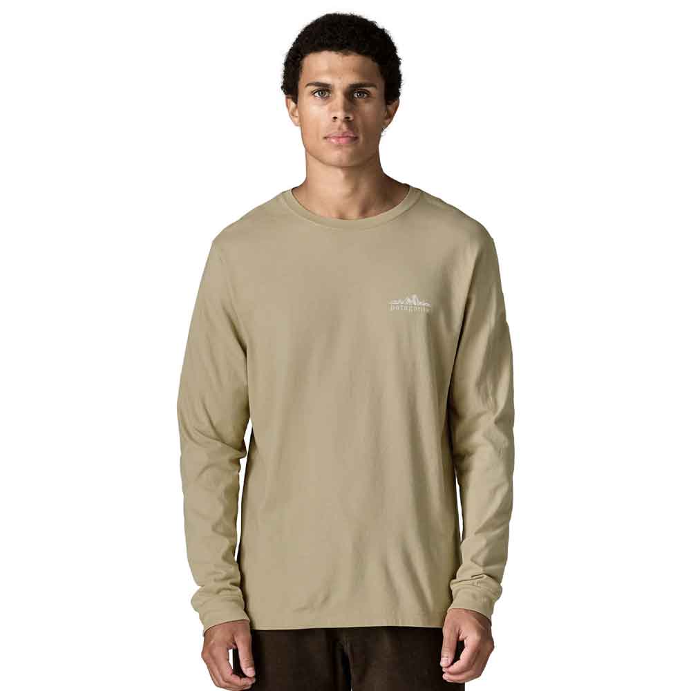 Patagonia Fitz Roy Foothills Longsleeve T Shirt Weathered Stone