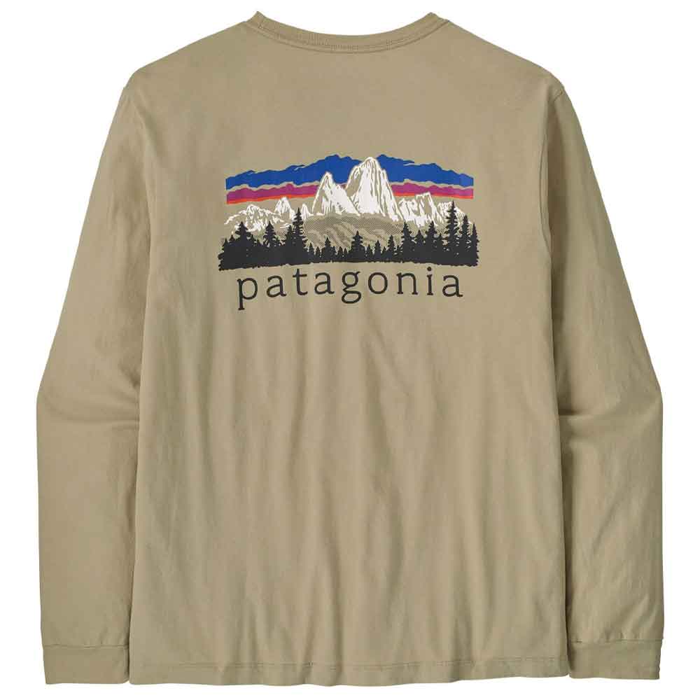Patagonia Fitz Roy Foothills Longsleeve T Shirt Weathered Stone