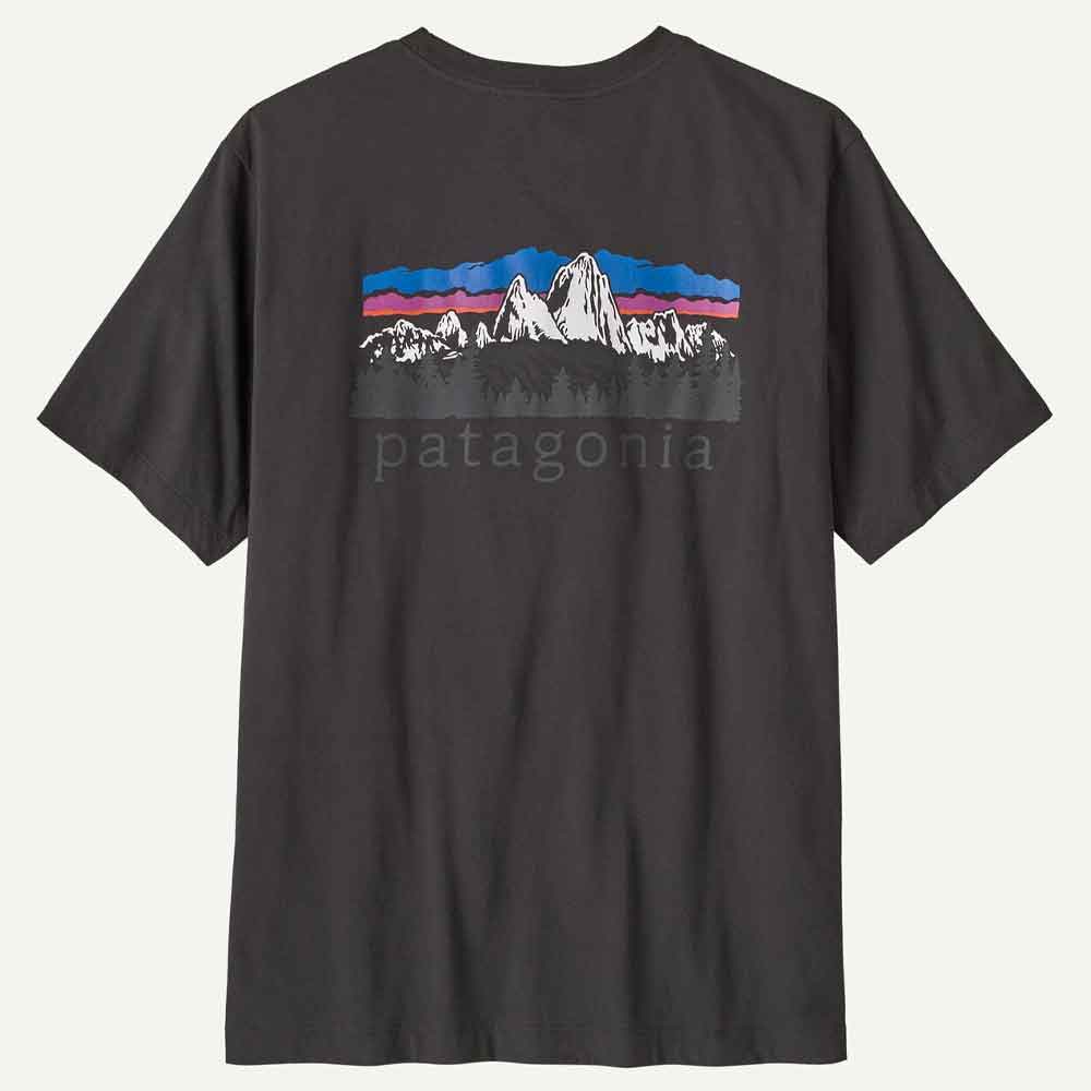 Patagonia Fitz Roy Foothills T Shirt Ink Black