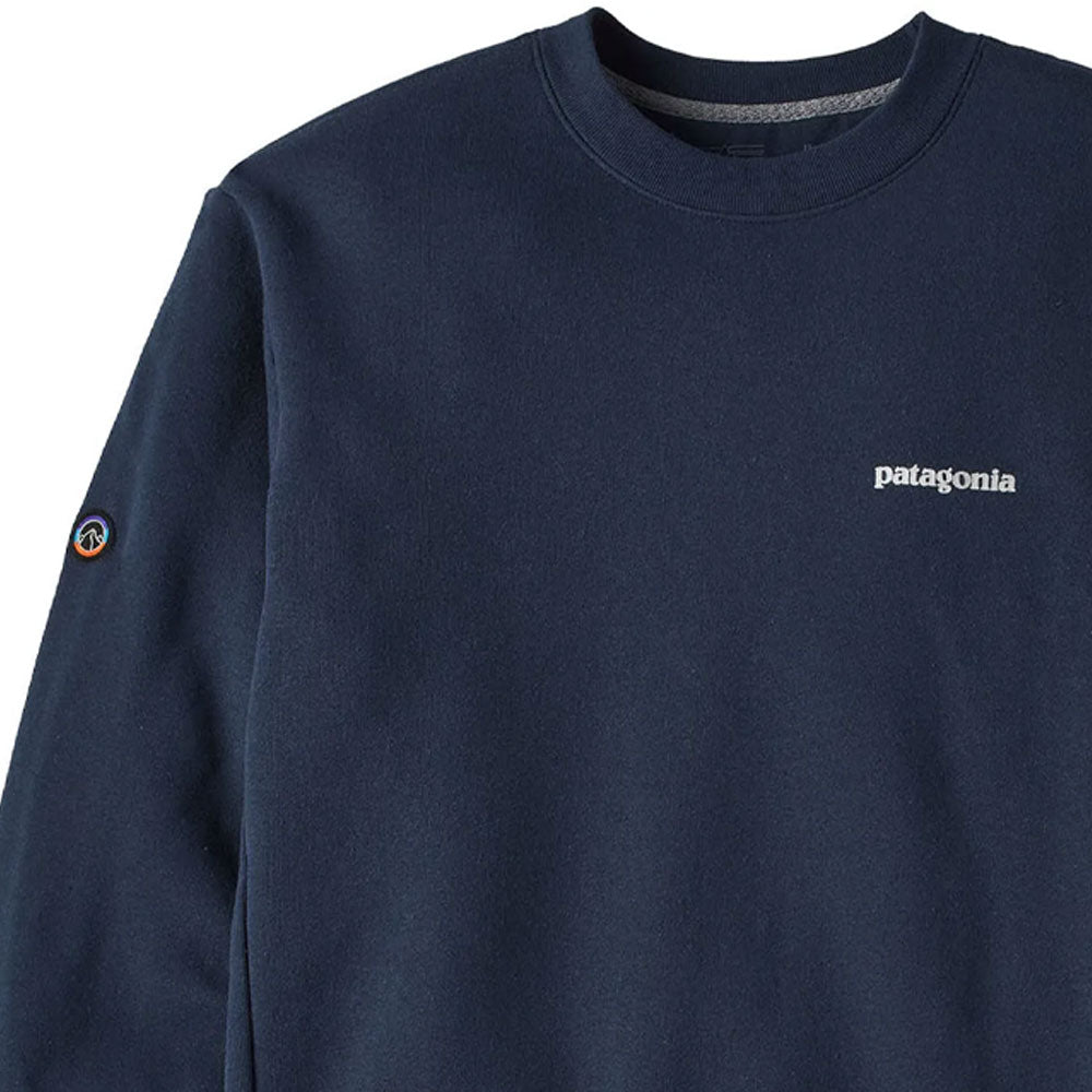Patagonia Fitz Roy Icon Uprisal Crew Sweatshirt New Navy