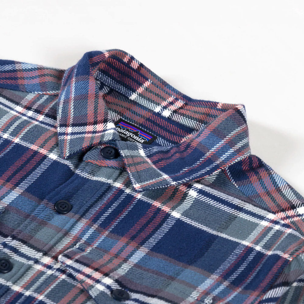 Patagonia fjord flannel navy blue sales