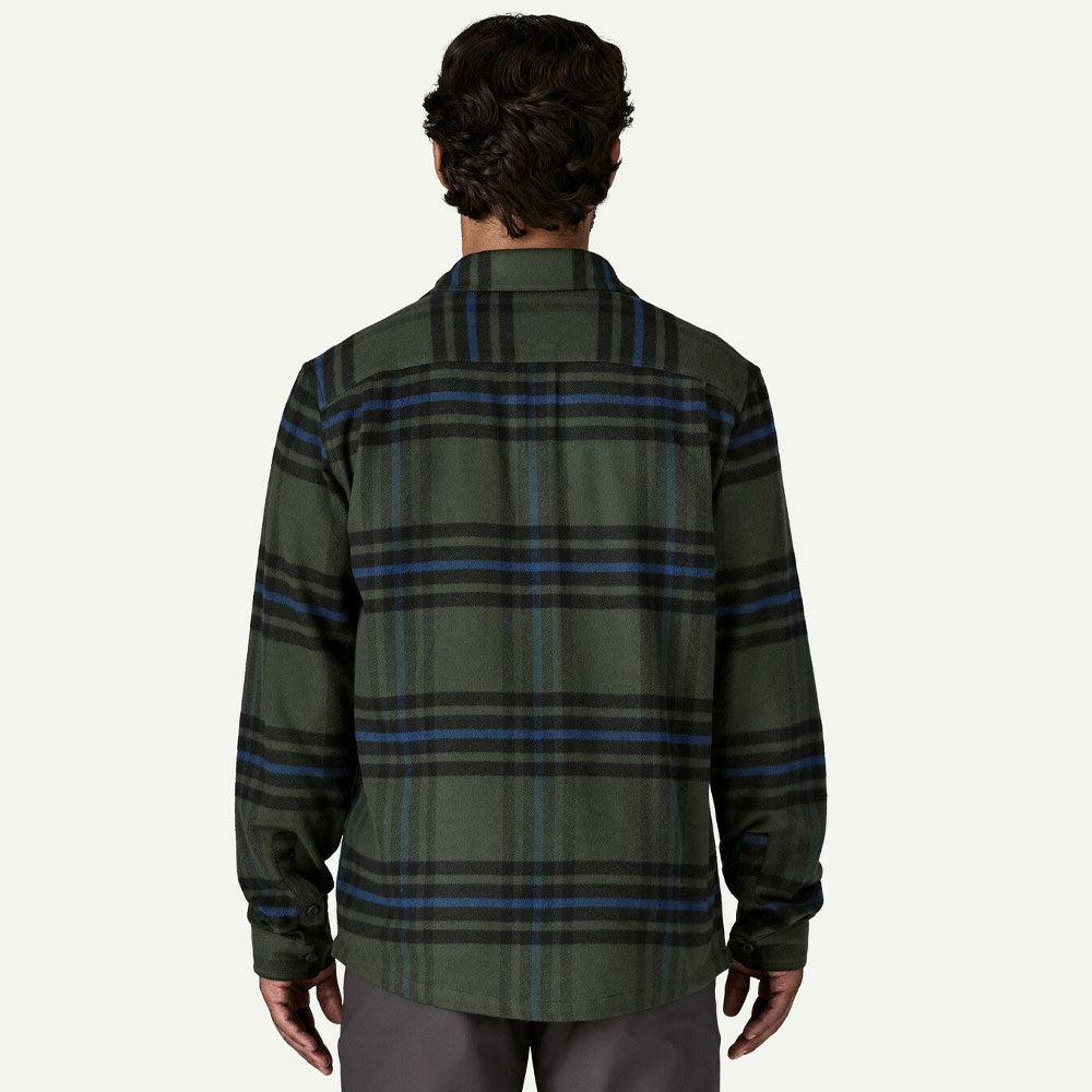 Patagonia Fjord Flannel Shirt Catch Old Growth Green