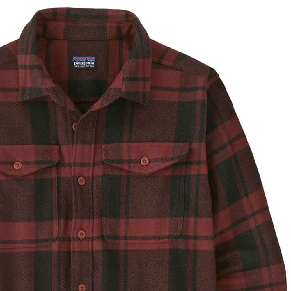 Patagonia Fjord Flannel Shirt Powder: Rusty Red
