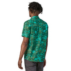 Patagonia Go To Shirt - Cliffs and Waves: Conifer Green