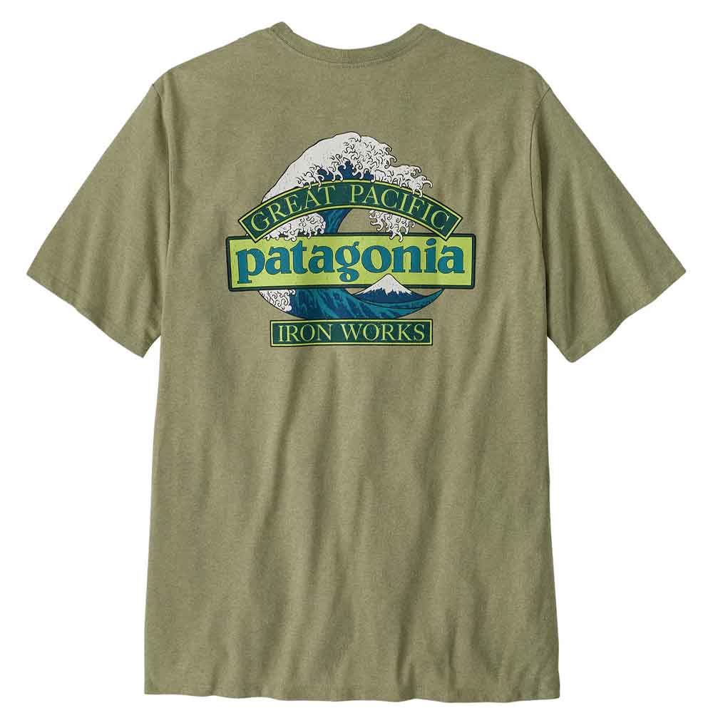 Patagonia Great Waves Responsibili Tee Gumtree Green