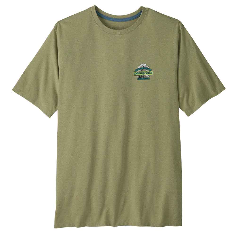 Patagonia Great Waves Responsibili Tee Gumtree Green