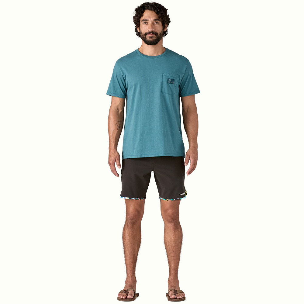Patagonia Hydropeak Side Shore Boardshorts 18  Undersea: Black