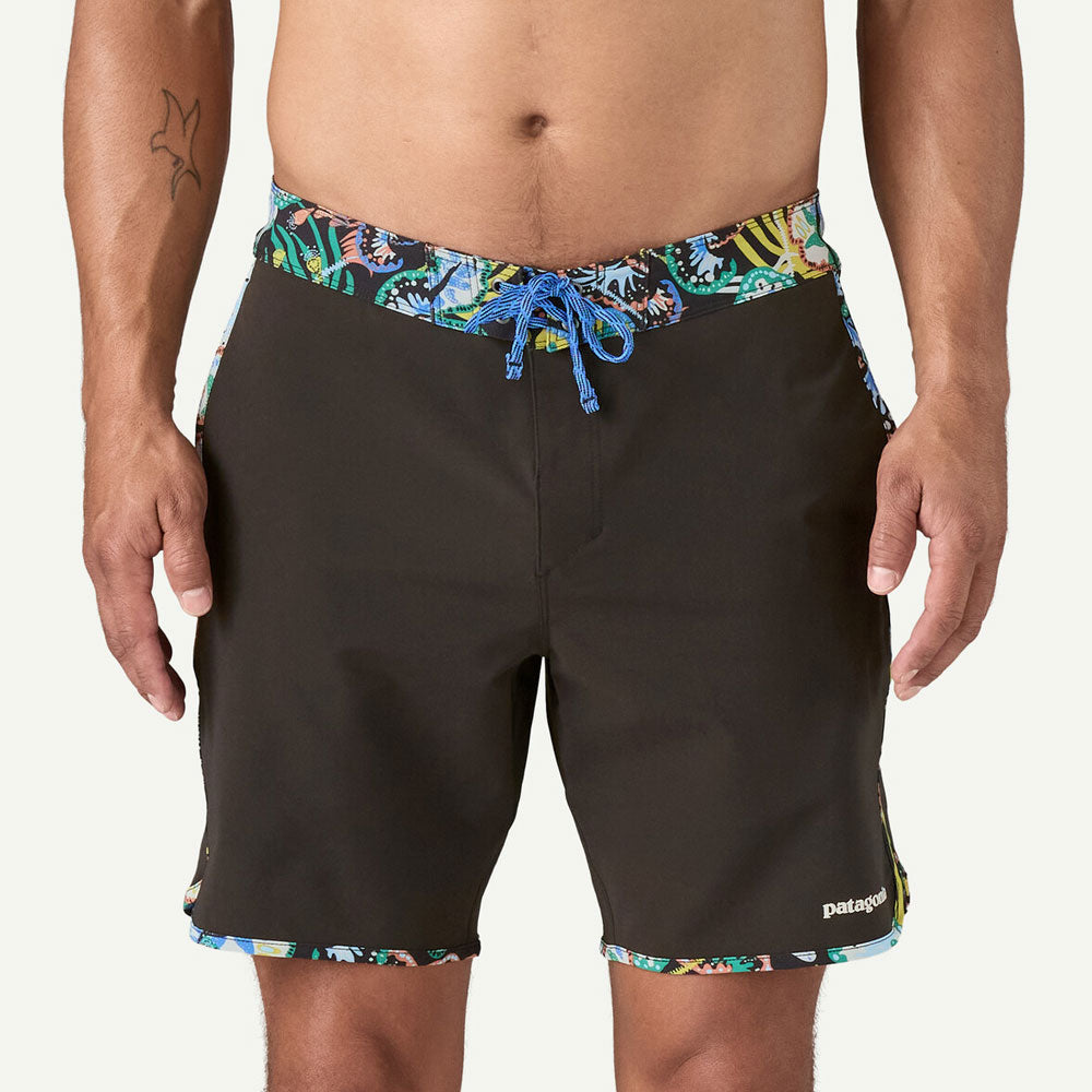 Patagonia Hydropeak Side Shore Boardshorts 18  Undersea: Black
