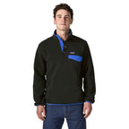 Patagonia LW Synch Snap-T Pull Over Fleece Black w/P6 Blue