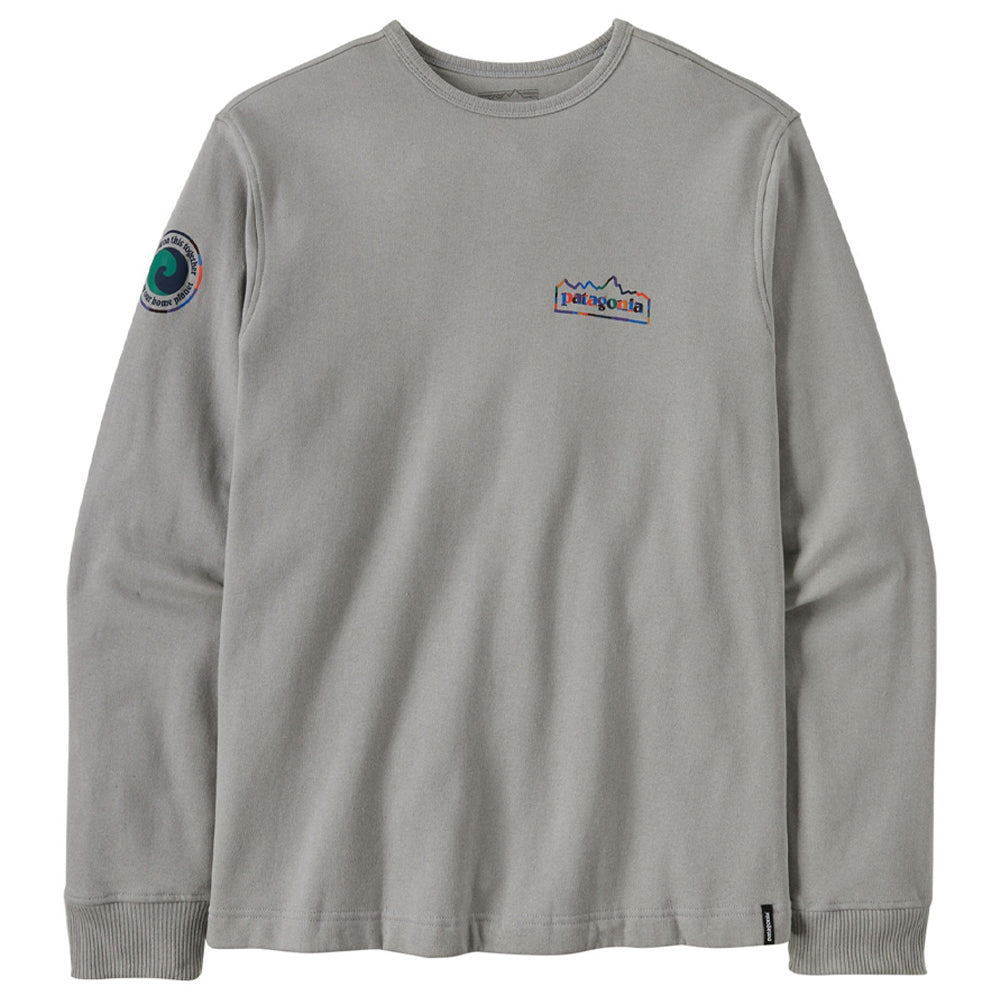 Patagonia LW Unity Fitz Wildrise Crew Sweatshirt - Salt Grey