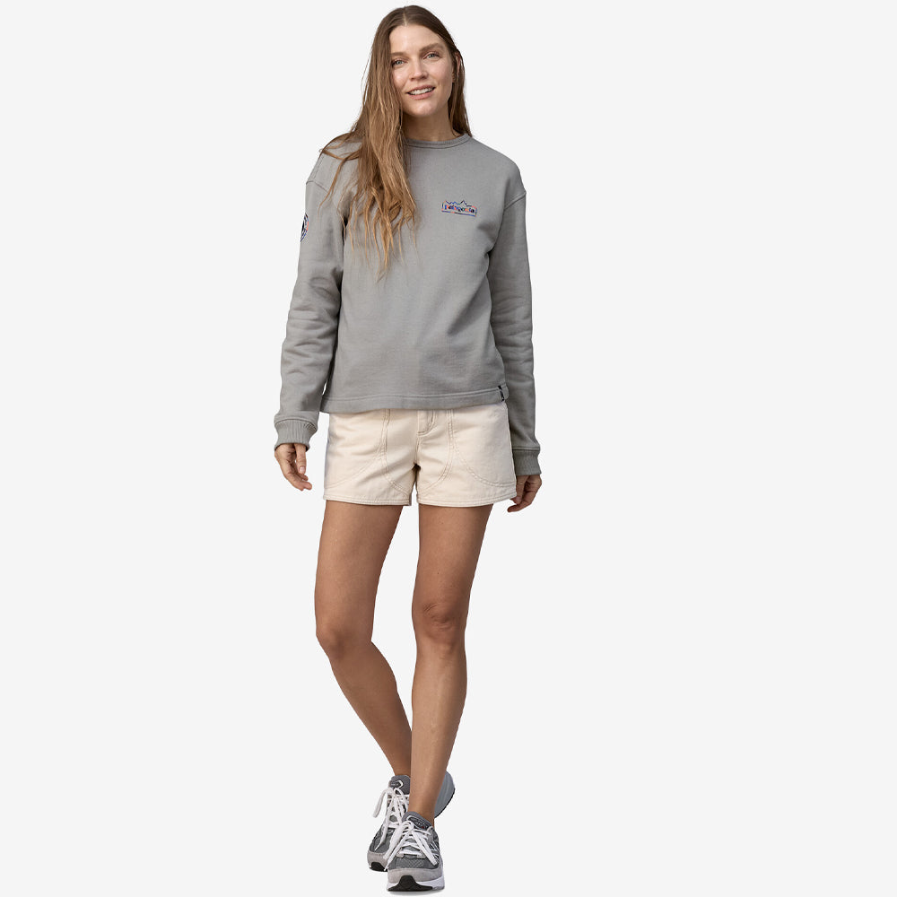 Patagonia LW Unity Fitz Wildrise Crew Sweatshirt - Salt Grey