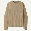 Patagonia Long Sleeve Cap Cool Sun Shirt Light Seabird