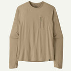 Patagonia Long Sleeve Cap Cool Sun Shirt Light Seabird