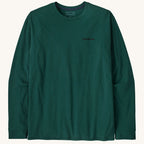 Patagonia Long Sleeve P-6 Logo Responsibili-Tee Cascade Green