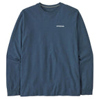 Patagonia Long Sleeve P-6 Logo Responsibili-Tee Current Blue