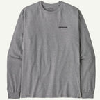 Patagonia Long Sleeve P-6 Logo Responsibili-Tee Gravel Heather