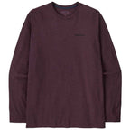 Patagonia Longsleeve P-6 Logo Responsibili-Tee Berry Fig