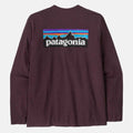 Patagonia Longsleeve P-6 Logo Responsibili-Tee Berry Fig