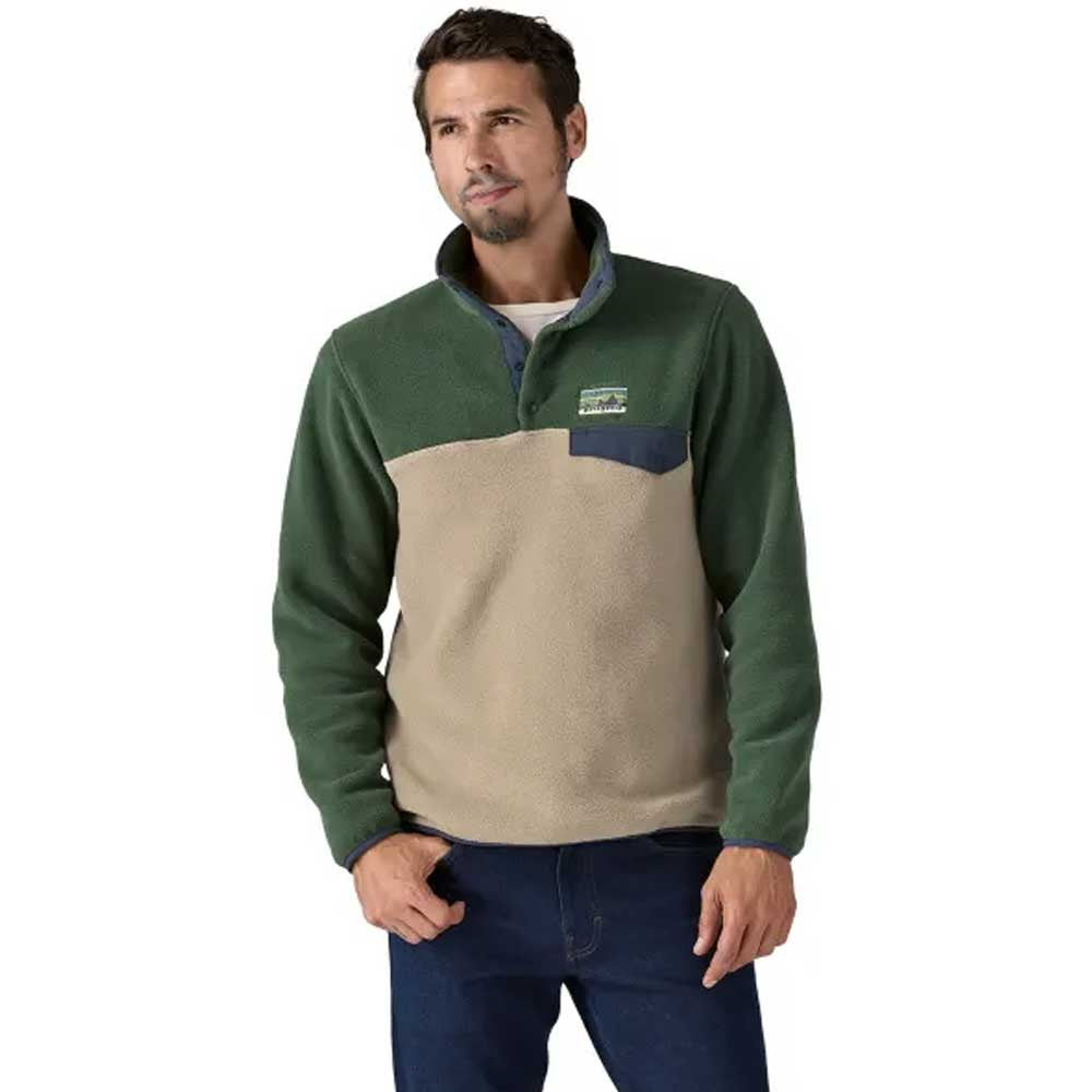Patagonia M's LW Synch Snap-T - Seabird Grey