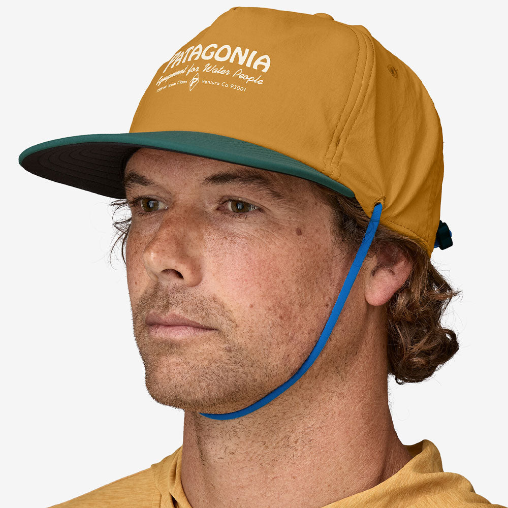 Patagonia Merganzer Hat - Water People Banner: Pufferfish Gold