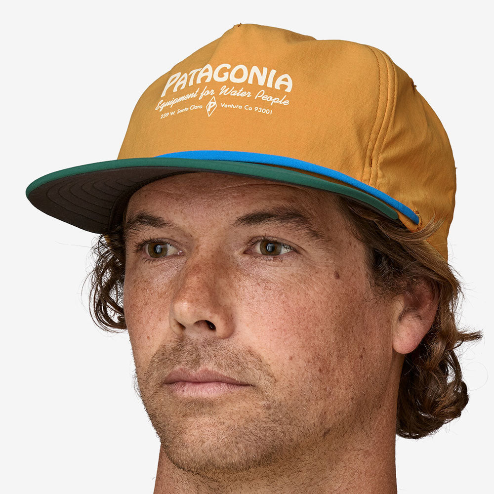 Patagonia Merganzer Hat - Water People Banner: Pufferfish Gold