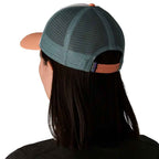 Patagonia P-6 Logo LoPro Trucker Hat White Peach Sherbert