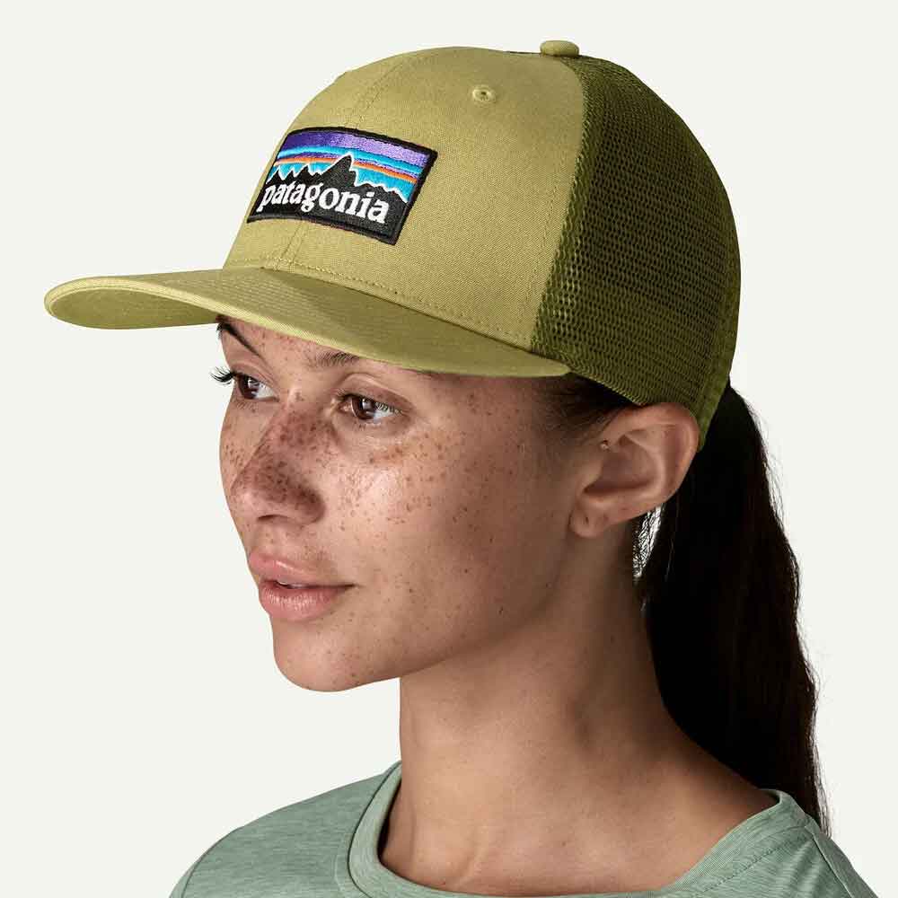 Patagonia P-6 Logo Trucker Hat Gumtree Green