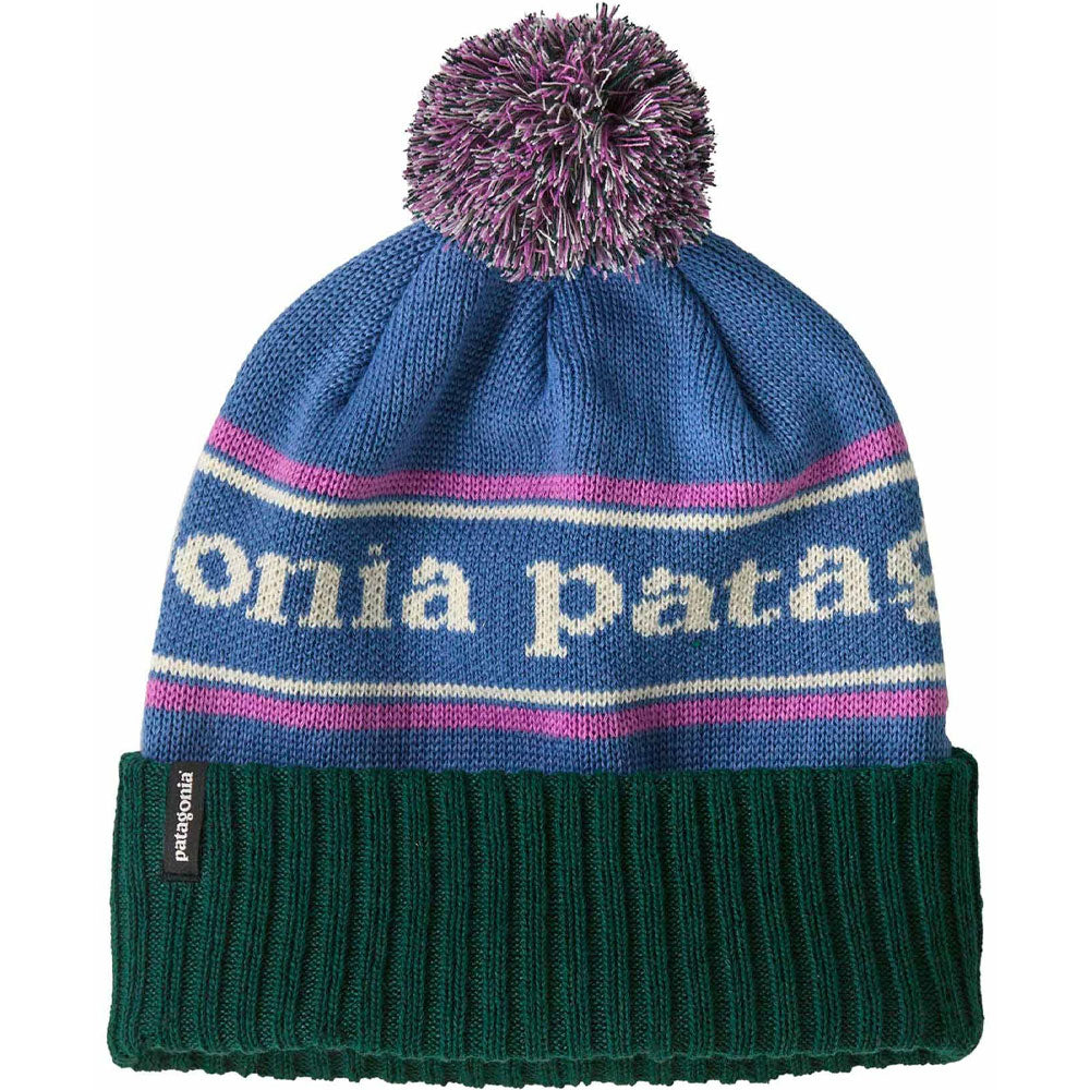 Patagonia Powder Town Beanie Park Stripe Barnacle Blue