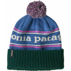 Patagonia Powder Town Beanie Park Stripe Barnacle Blue