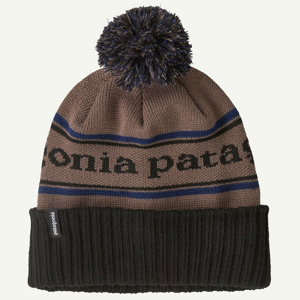 Patagonia Powder Town Beanie Park Stripe Marlow Brown