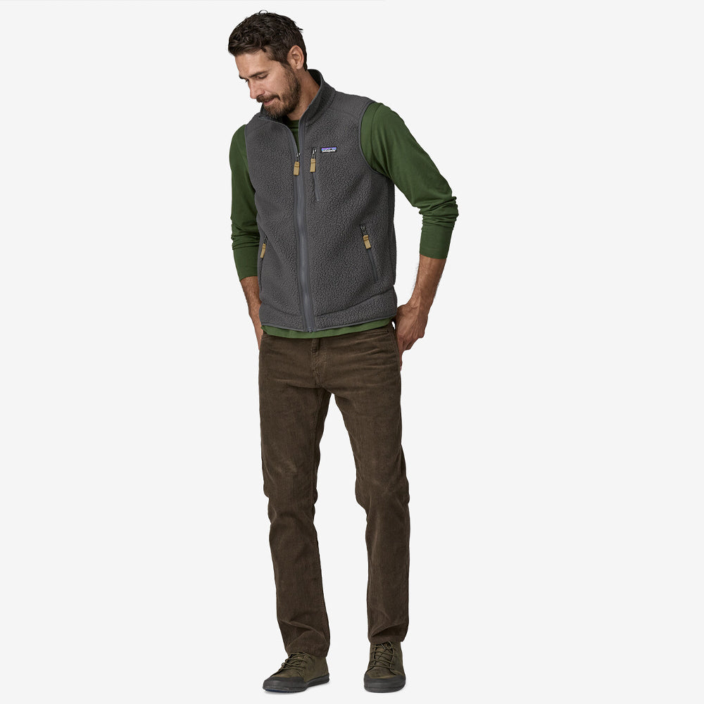 Mens retro pile vest 2025