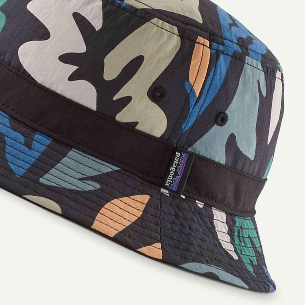 Patagonia Wavefarer Bucket Hat Kaleido Black