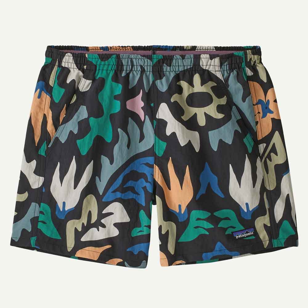 Patagonia Womens Baggies Shorts 5 Kaleido Black