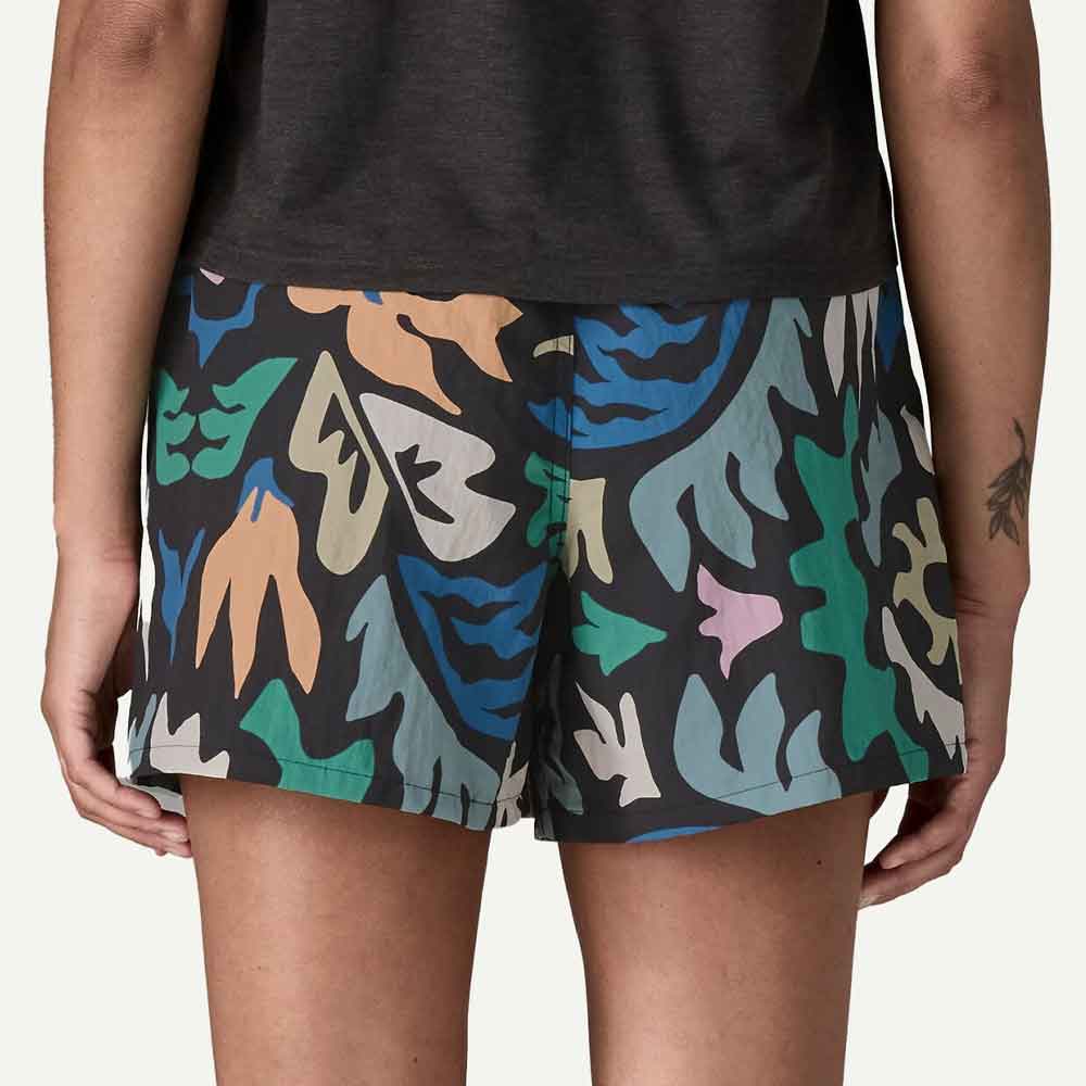 Patagonia Womens Baggies Shorts 5 Kaleido Black