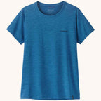 Patagonia Womens Cap Cool Daily Boardshort Logo Aquatic Blue