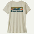 Patagonia Womens Cap Cool Daily Shirt Boardshort Logo Dyno White