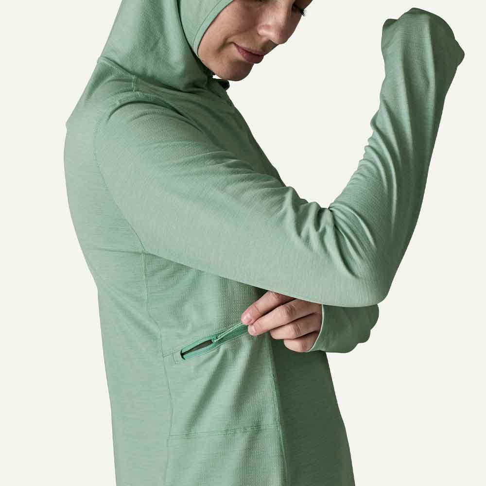 Patagonia Womens Cap Cool Sun Hoody Thermal Blue