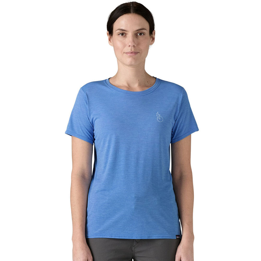 Patagonia Womens Cap Cool Swell Drifter Rash Vest - Blue