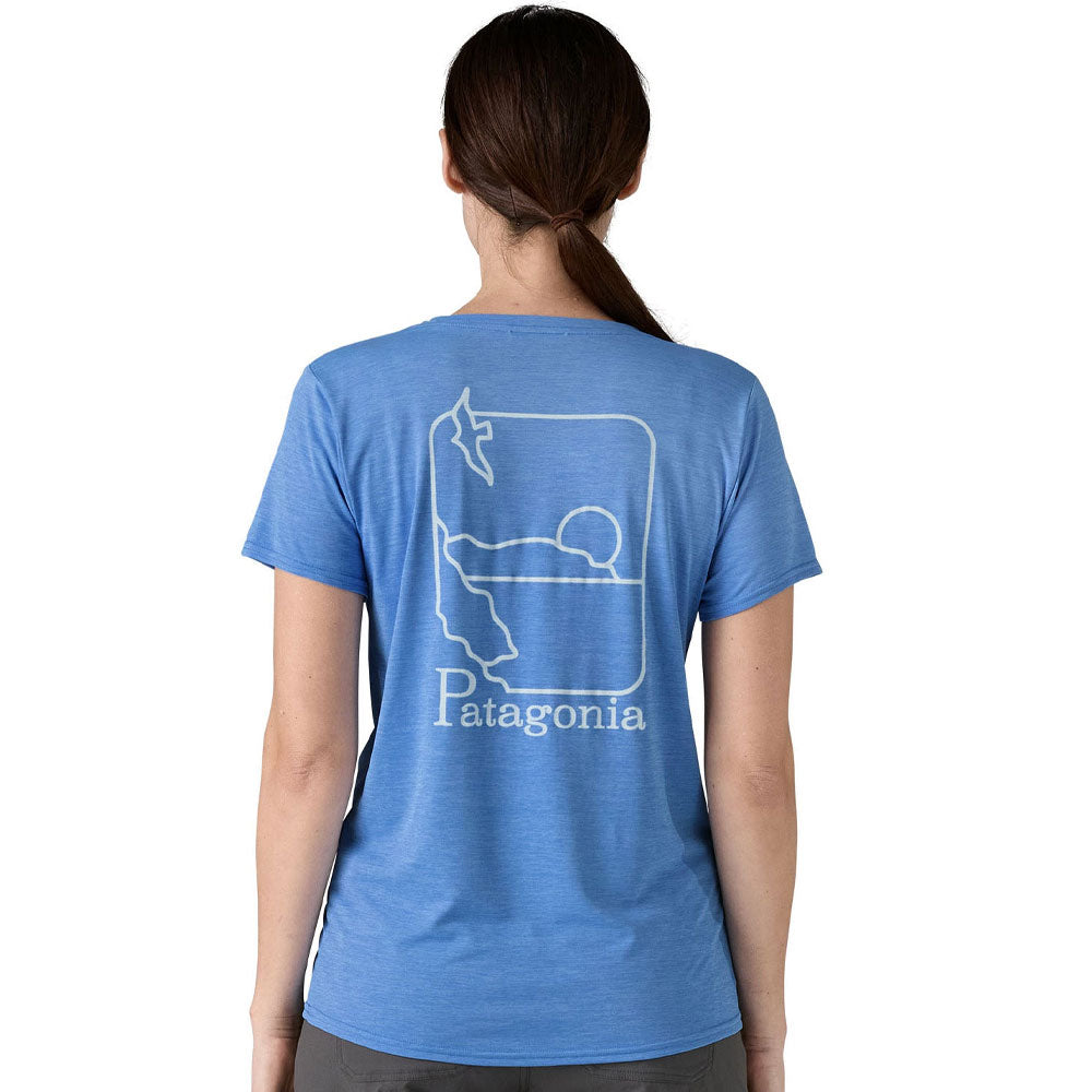 Patagonia Womens Cap Cool Swell Drifter Rash Vest - Blue