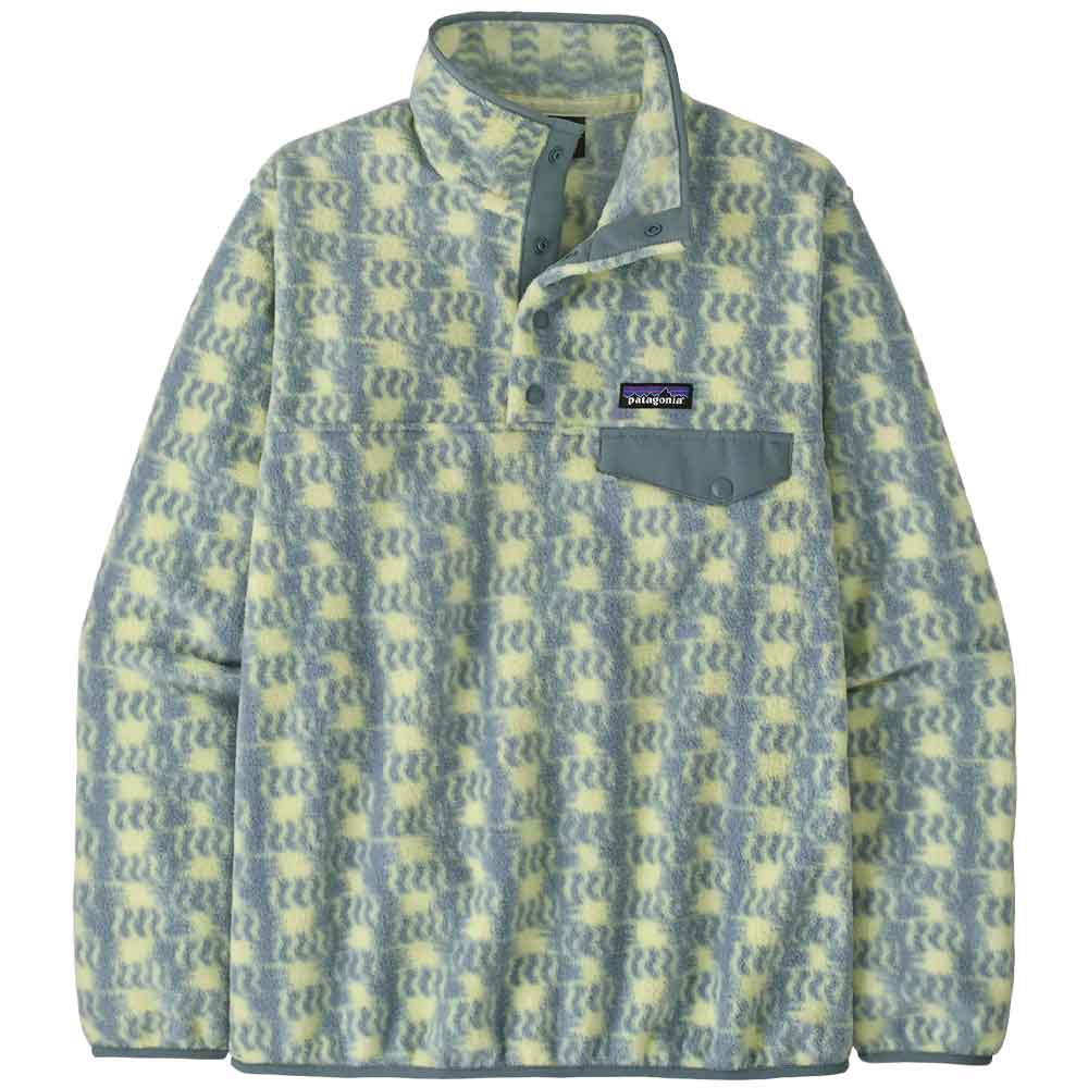 Patagonia Womens LW Synch Snap-T Pull Over Fleece Blue Sage