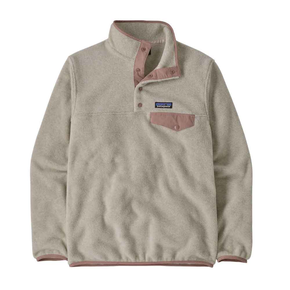 Patagonia Womens LW Synch Snap-T Pull Over Fleece Oatmeal Heather