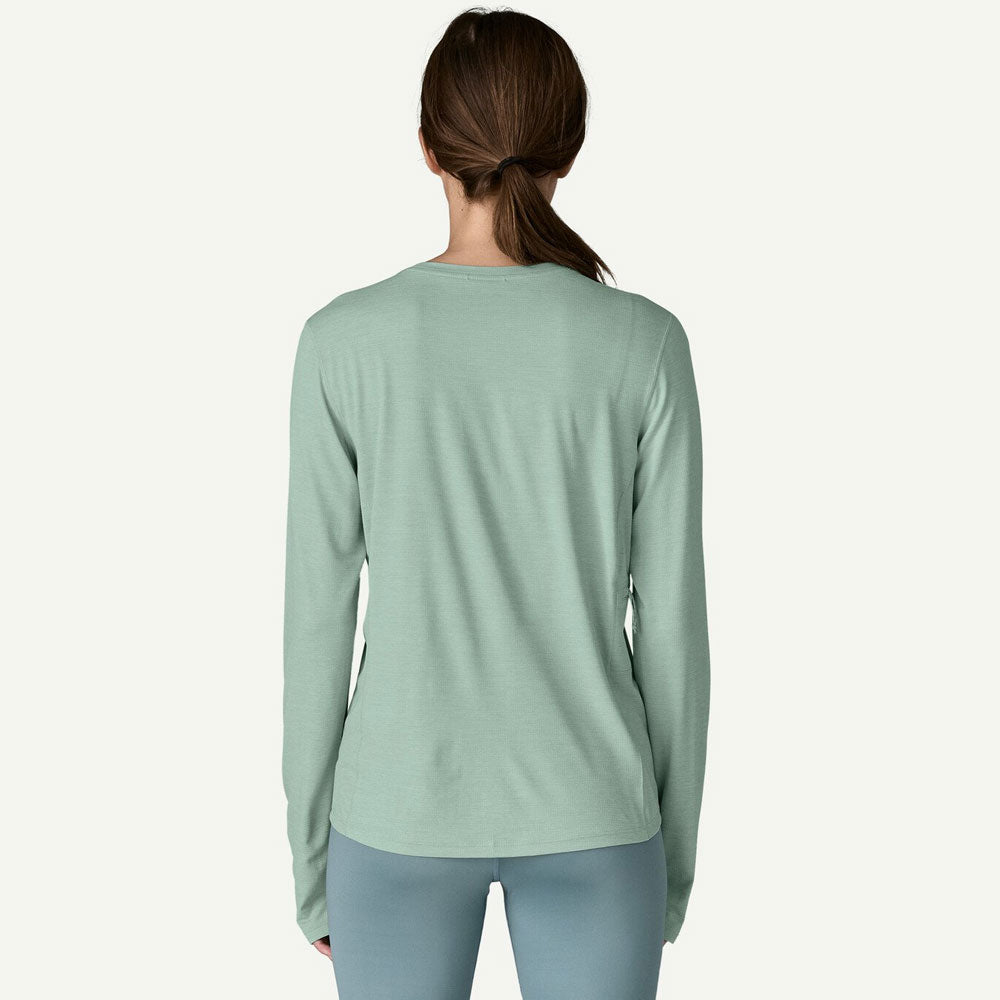 Patagonia Womens Long Sleeve Cap Cool Sun Shirt Thermal Blue