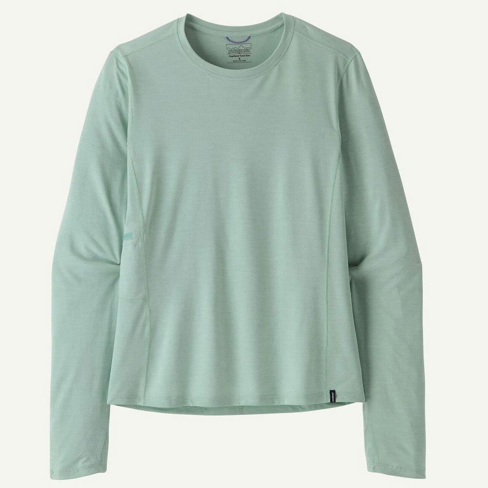 Patagonia Womens Long Sleeve Cap Cool Sun Shirt Thermal Blue