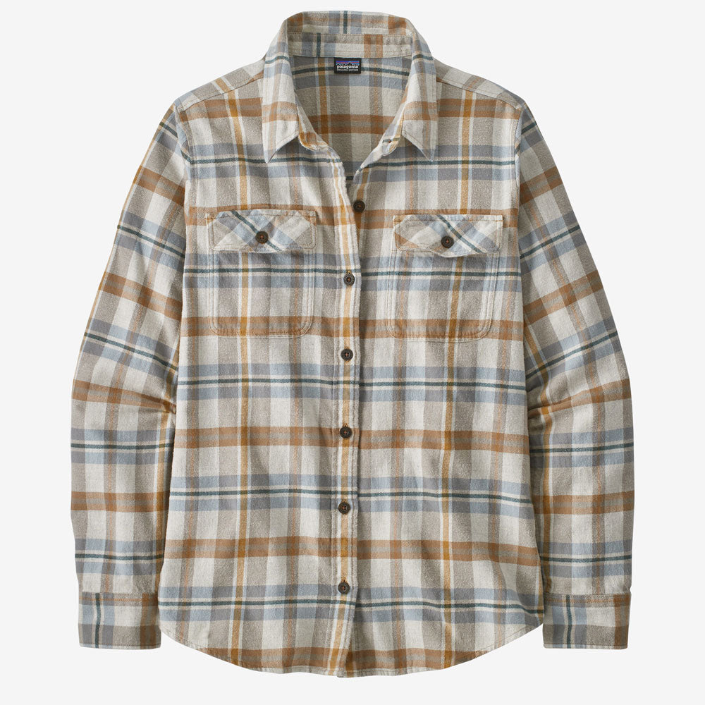 Patagonia Womens Long Sleeve Organic Cotton Fjord Flannel Shirt